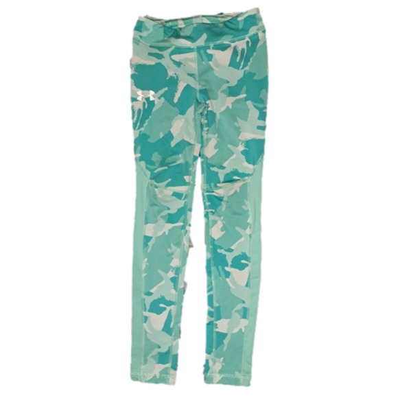 Under Armour Other - Under Armour Teal Camo Printed Coldgear Leggings Size (M)